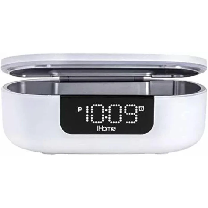 iHome iUVBT1 Power UVC Pro 360 UV-C Sanitizer with Bluetooth Speaker - White by iHome - Image 3