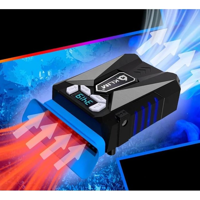 KLIM Cool Laptop Cooler Fan - Blue by KLIM - Image 2