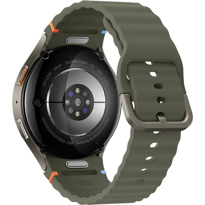 Galaxy Watch7 (Bluetooth + LTE) - 32GB - 44mm - Green Aluminum Case with Green Silicone Sport Band by Samsung - Image 7