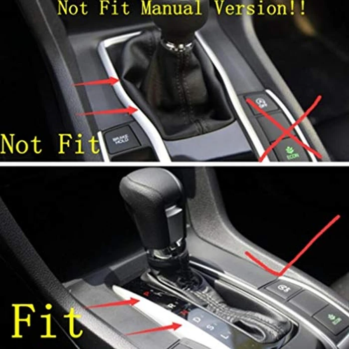 Yctze Shift Panel Trim Gear Shift Panel Trim Frame Stylish Interior Decoration Fit for 2016+ (Carbon Fiber Color) by Yctze - Image 2