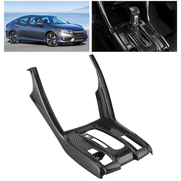 Yctze Shift Panel Trim Gear Shift Panel Trim Frame Stylish Interior Decoration Fit for 2016+ (Carbon Fiber Color) by Yctze - Image 5