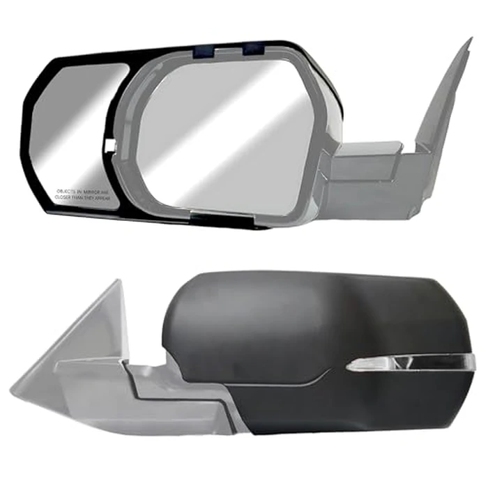 K SOURCE Snap & Zap 81310 Custom Fit Towing Mirror for 2022 up Tundra, 2023 up Sequoia, Patented by Fit System - Image 1