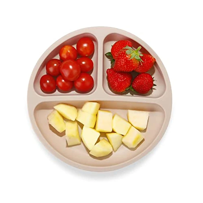 PandaEar Divided Unbreakable Silicone Baby and Toddler Plates - 3 Pack - Non-Slip - Microwave Safe (Suction Plates) by PandaEar - Image 5