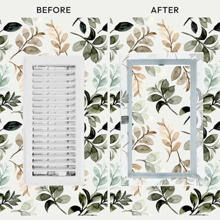 Fittes Framed Wall Vent [Lite], Minimalist ABS Plastic HVAC Air Return Register Cover, Customizable Modern Airflow Solution for Home or Ceiling, 15-Min DIY Install - 10"x14.25" - Cotton White - 2 Pack by Fittes - Image 5