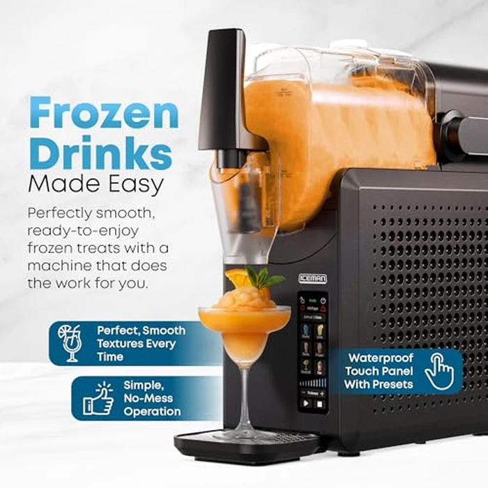 Iceman by Chefman Slush-Ease MAX 90oz Slushie Machine, 64oz Liquid Capacity Frozen Drink Maker & Slushy Machine with 5 Presets and LED Display, Perfect for Frozen Margaritas, Frappes, Smoothies by Iceman - Image 2