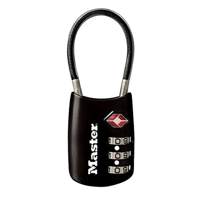 Master Lock 4688D Accepted Set Your Own Combination TSA Approved Luggage Lock, 1 Pack, Black by Master Lock - Used - Very Good condition