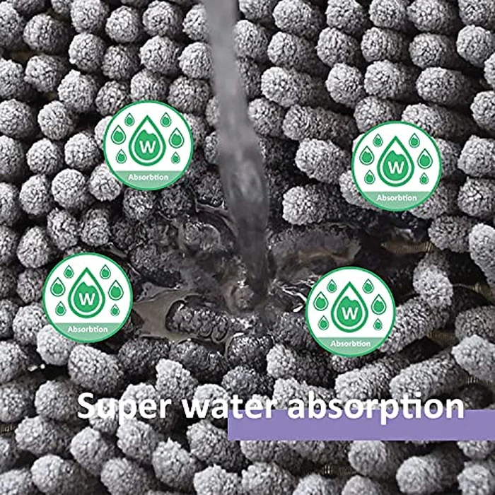 3 Piece Bathroom Rug Set Non Slip 3 Piece Bath Rug Set Ultra Soft Bath Rug,Absorbent Shaggy Bath Mat,Perfect Plush Bathroom Mats Sets with U-Shaped Toilet Mat by RUN HELIX - Image 8