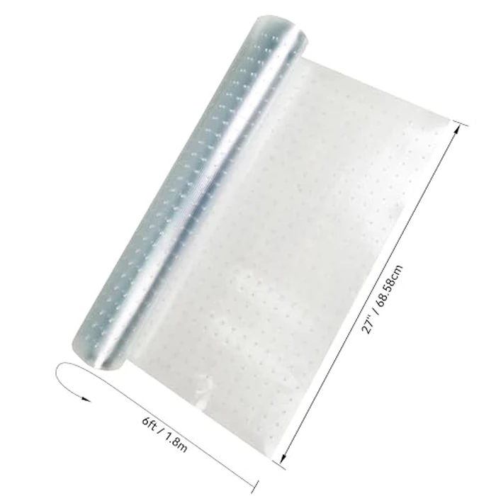 HFS(R) Clear Carpet Runner Protector with Gripper Anti-Slip PVC Carpet Protection 27in X 6ft / 68.58cm X 1.8m by HFS - Image 2