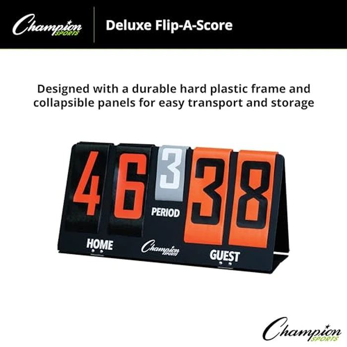Champion Sports Deluxe Flip-A-Score Board/Timer, One Size, Bold Orange by Champion Sports - Image 4