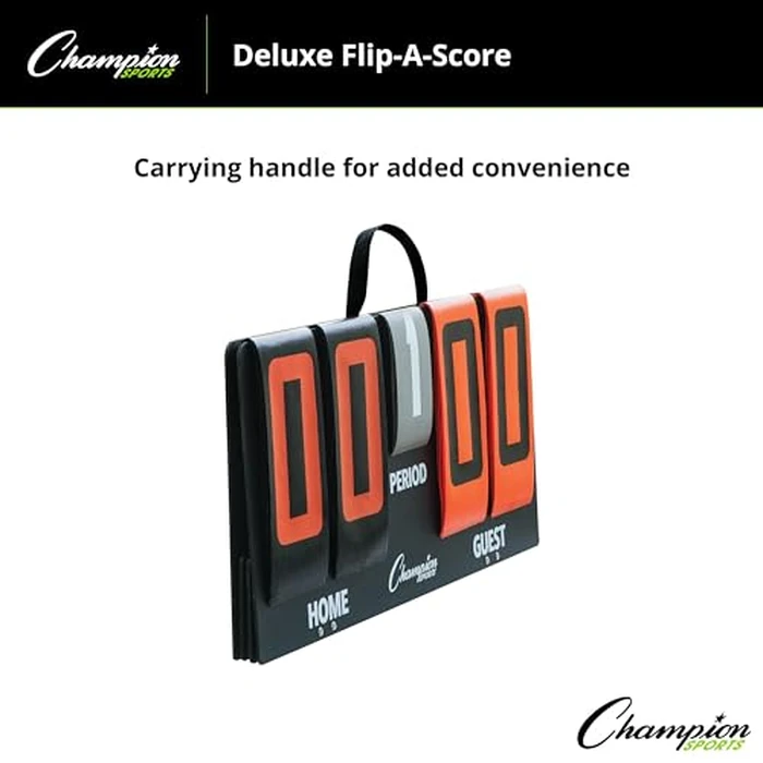 Champion Sports Deluxe Flip-A-Score Board/Timer, One Size, Bold Orange by Champion Sports - Image 6