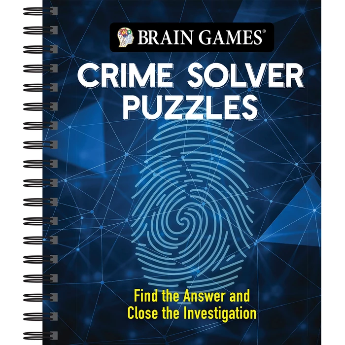 Brain Games - Crime Solver Puzzles: Quick-Witted Detective Challenges by Publications International, Ltd. - Used - Acceptable condition - CA$9.00