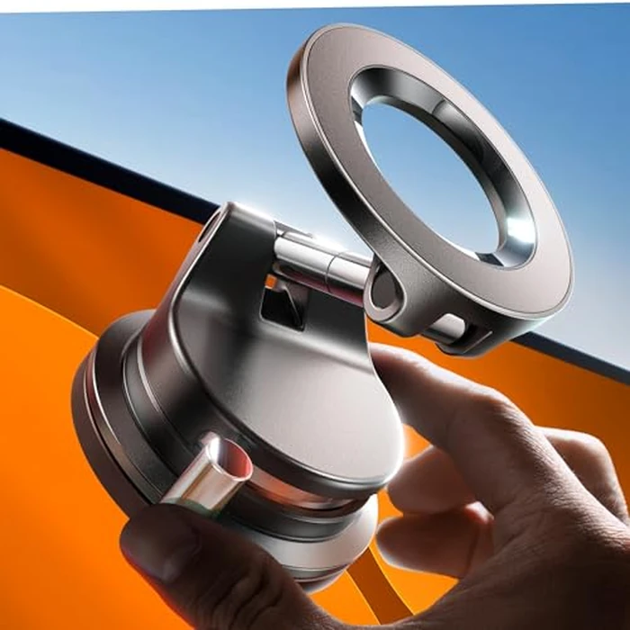 LISEN for Magsafe Car Mount, Magnetic Phone Holders for Your Car, Vacuum Phone Mount for Car Accessories for Women Men Jeep BMW, SuctionPro Gifts Kits, for iPhone 17 Pro Max 16 15 14 13 12 by LISEN - Used - Very Good condition - US$15.96