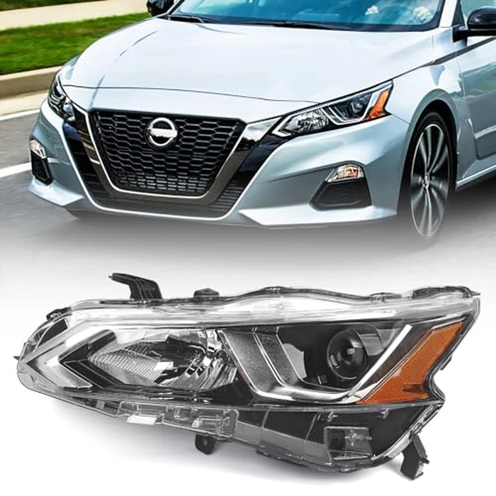 Huray Halogen Headlight Assembly Fit for Nissan Altima 2019-2022 LH Projector Headlamp w/o Bulbs OE Style Replacement for NI2502265 Left Driver Side by Huray - Used - Good condition