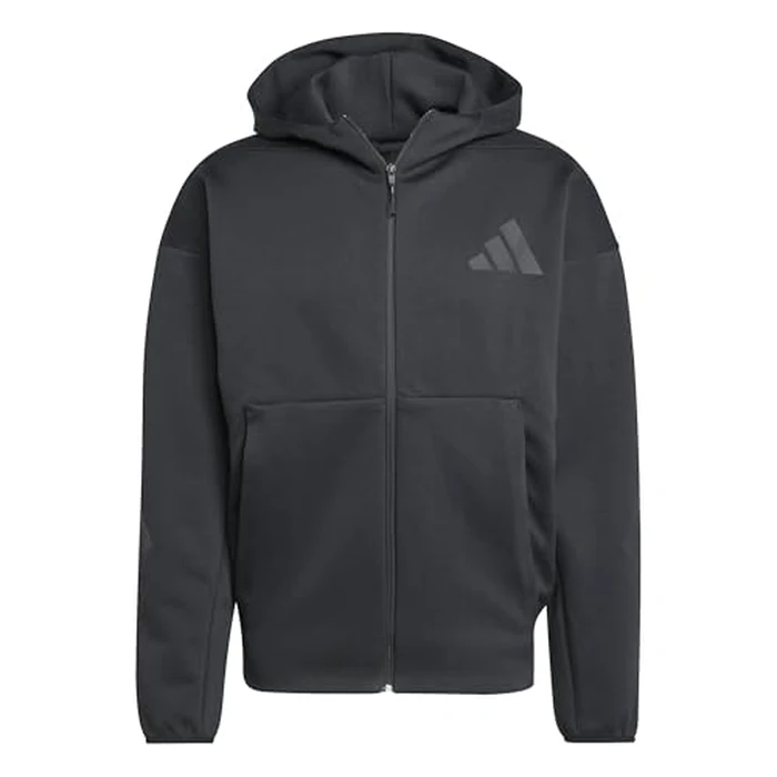 adidas Men's Z.N.E. Full-Zip Hoodie, Black, Large by adidas - Image 5