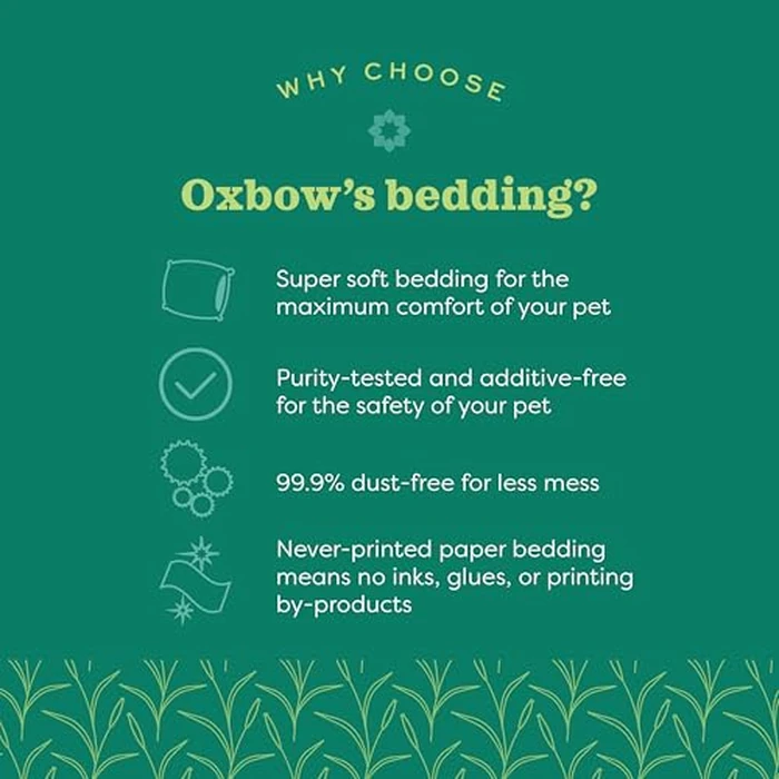 Oxbow Pure Comfort Bedding, Rabbit, Hamster, & Guinea Pig Bedding, Bunny Supplies for Litter Box, Pet Safe, Low Dust, White Paper, 72 Liter Bag by Oxbow - Image 4