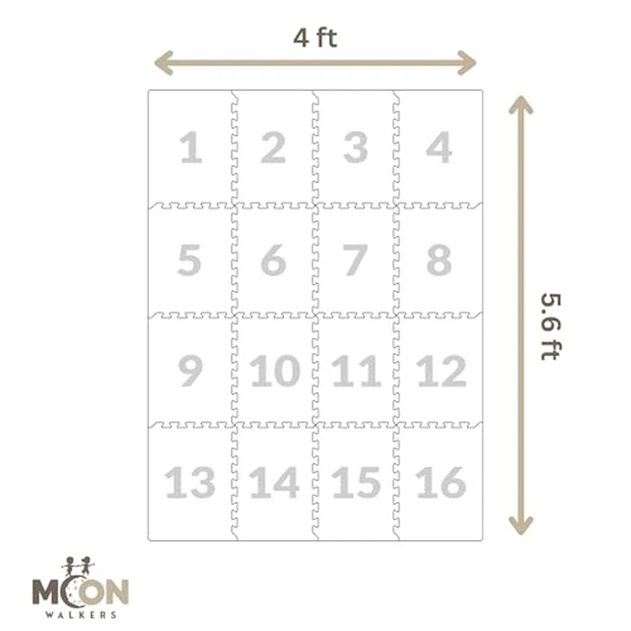 Moon Walkers Premium Soft Foam Play Mat for Baby, 170x122 cm, Easy to Clean - The Perfect Modern Foam Playmat Fits Nicely with Your Kids Playroom Or Home Decor 1.2 cm Thickness (Camouflaged Terrazzo) by MOON WALKERS - Image 8