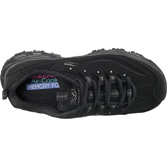 Skechers Women's D'lites-play on, Black, 8 by Skechers - Image 7