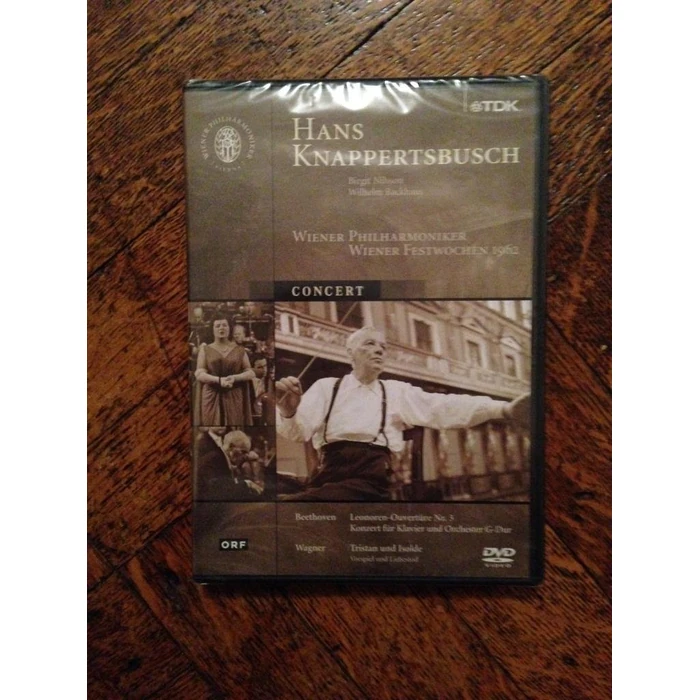 Concert - Leonora Overture No. 3, Concerto for Piano and Orchestra No. 4 in G Op. 58, Tristan und Isolde / Hans Knappertsbusch, Birgit Nilsson, Wilhelm Backhaus, Vienna Philharmonic [DVD] by Tdk DVD Video - Used - Good condition - US$10.99