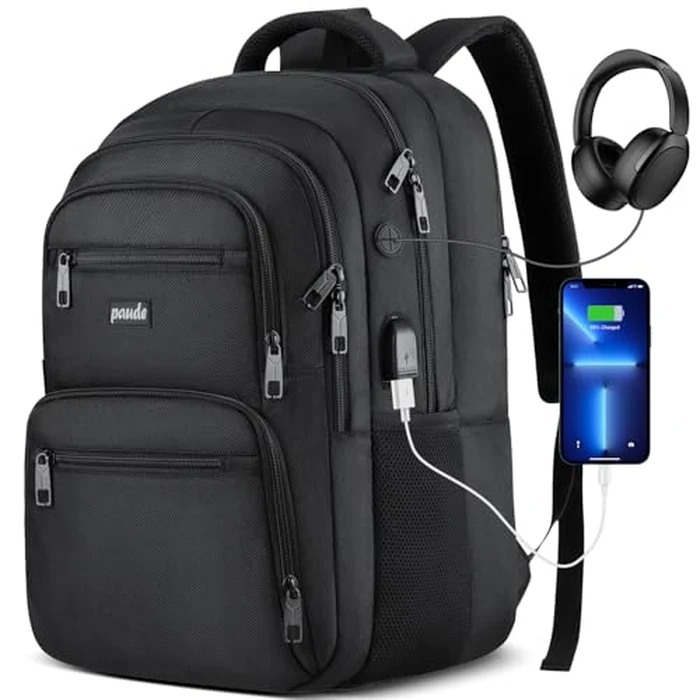 Paude Laptop Backpack,School Backpack Large Bookbag with USB for High School College Students Office Business,Waterproof by Paude - Used - Very Good condition - CA$28.56