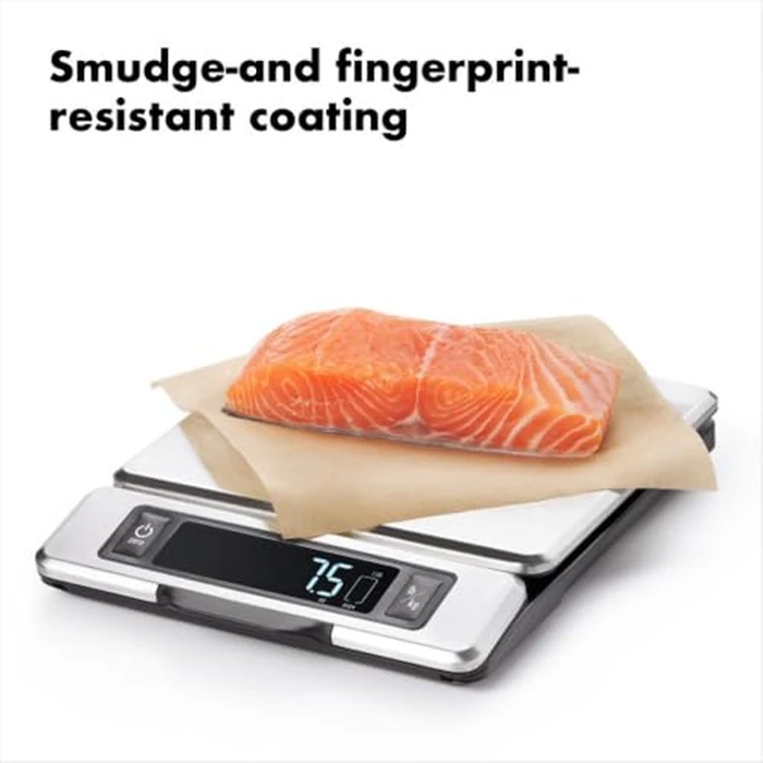 OXO Good Grips 11-Pound Stainless Steel Kitchen Scale with Pull-Out Display - Black by OXO - Image 5