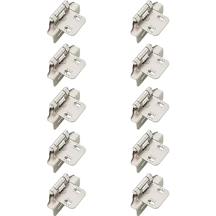 Franklin Brass (10-Pack) Self-Closing Cabinet Hinges Semi-Wrap 1/4' Overlay for Cabinet Doors Kitchen/Cabinets/Cupboards/Furniture Satin Nickel H01911K-SN-B by Franklin Brass - Image 3