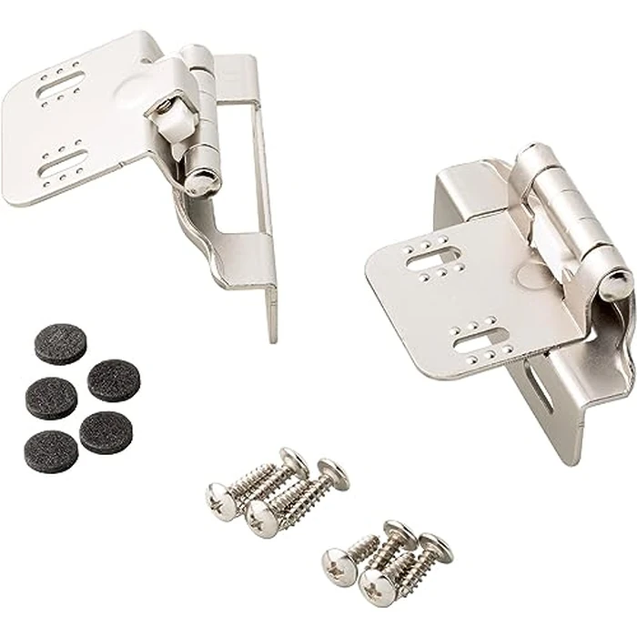Franklin Brass (10-Pack) Self-Closing Cabinet Hinges Semi-Wrap 1/4' Overlay for Cabinet Doors Kitchen/Cabinets/Cupboards/Furniture Satin Nickel H01911K-SN-B by Franklin Brass - Image 4