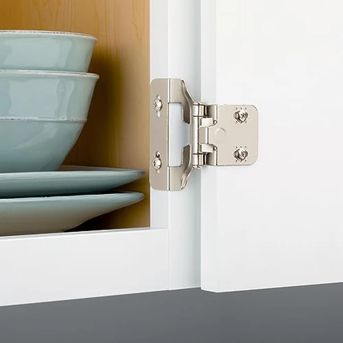 Franklin Brass (10-Pack) Self-Closing Cabinet Hinges Semi-Wrap 1/4' Overlay for Cabinet Doors Kitchen/Cabinets/Cupboards/Furniture Satin Nickel H01911K-SN-B by Franklin Brass - Image 5