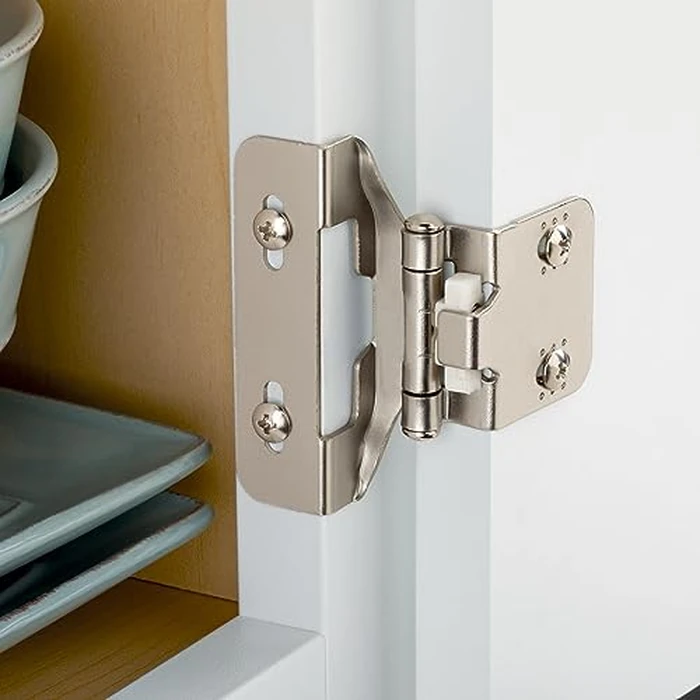 Franklin Brass (10-Pack) Self-Closing Cabinet Hinges Semi-Wrap 1/4' Overlay for Cabinet Doors Kitchen/Cabinets/Cupboards/Furniture Satin Nickel H01911K-SN-B by Franklin Brass - Image 6