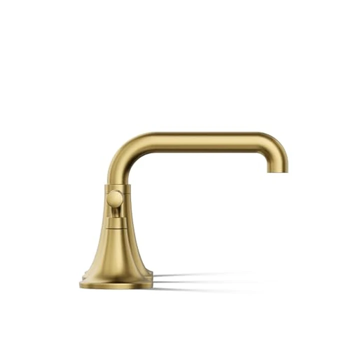 KOHLER K-27416-4-2MB Tone(TM) Widespread Bathroom Sink Faucet, 3-Hole, Widespread Bathroom Faucets with Two Lever Handles and Clicker Drain, 1.2 GPM, Vibrant Brushed Moderne Brass by Kohler - Image 8