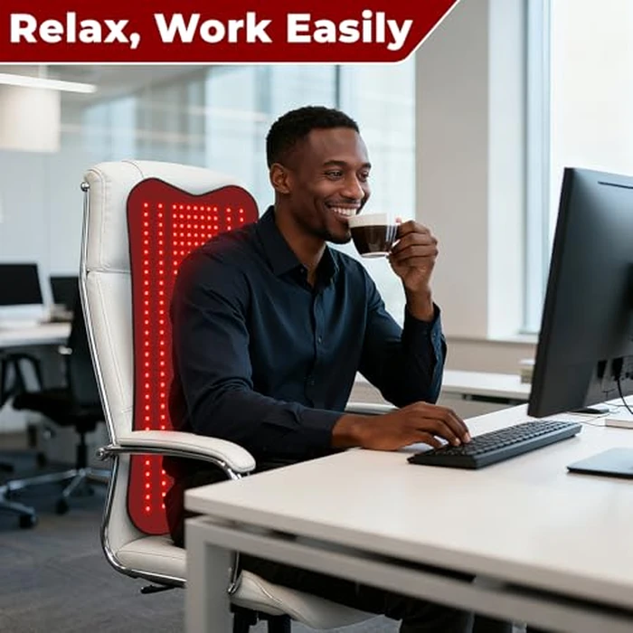 Upgrade Red Light Therapy for Body -31.5''*14.2'' Red Lights Therapy Pad with 330 LEDs 660nm&850nm Infrared Light Therapy Mat, Chirstmas Birthday Festival Gift for Women Men Father Mother Lover by fyovuv - Image 4