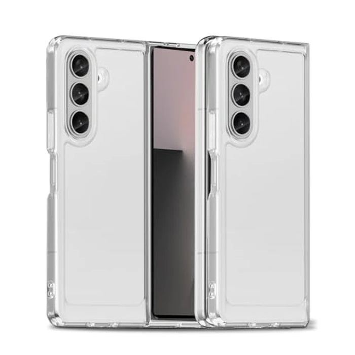 Liisooka Case for Samsung Galaxy Z Fold 7, Military Grade Drop Protection Clear Phone Case, Yellowing Resistant, Anti-Scratch Hard PC Back, Shockproof Hard Ultra-Thin Protective Cover, Transparent by Liisooka - Image 1