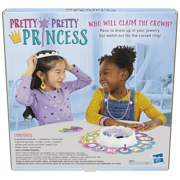 Pretty Pretty Princess Board Game, Classic Jewelry Dress-Up Games for Kids, Family Games for 2-4 Players, Kids Board Games, Ages 5 and Up by Hasbro - Image 2
