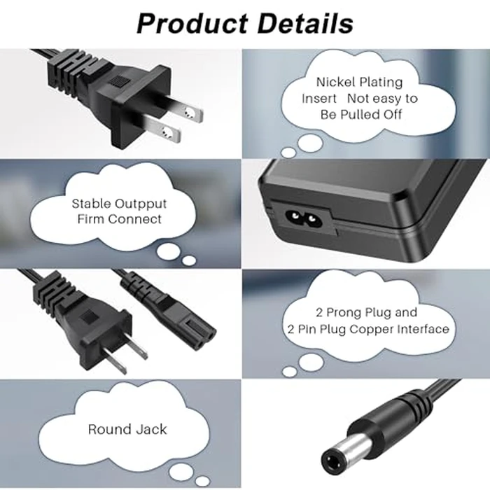 VIFOCUFY 24V AC Adapter Charger for Vizio Soundbar VSB200 VSB205 VSB210 VSB206 VSB207 VSB210WS VHT215 VHT510 P/N:90012422801 S065BP2400250 SB4021-MA1 Speaker Home Theater Sound Bar Power Supply Cord by VIFOCUFY - Image 8