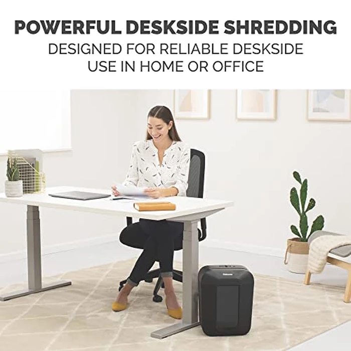 Fellowes LX41-DB 8-Sheet Micro-Cut Paper Shredder for Home Office by Fellowes - Image 8