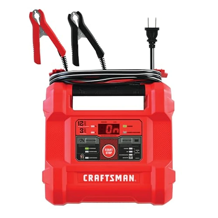 CRAFTSMAN 12A Car Battery Charger and Maintainer, 4-in-1 Solution, Battery Tester, for 6V/12V Power Sport, Automotive, and Marine Batteries, CMXCESM258 by CRAFTSMAN - Image 2
