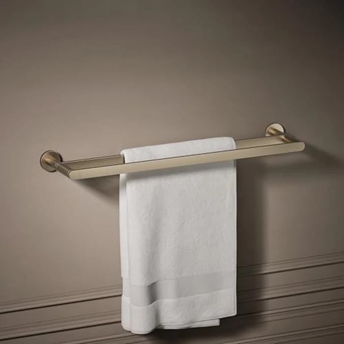 Kohler 73144-BV K-73144-BV Composed Double Towel BAR, Brushed Bronze, Vibrant French Gold by Kohler - Image 2