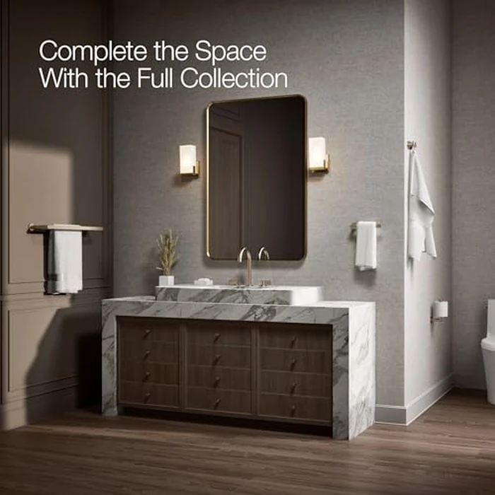 Kohler 73144-BV K-73144-BV Composed Double Towel BAR, Brushed Bronze, Vibrant French Gold by Kohler - Image 7