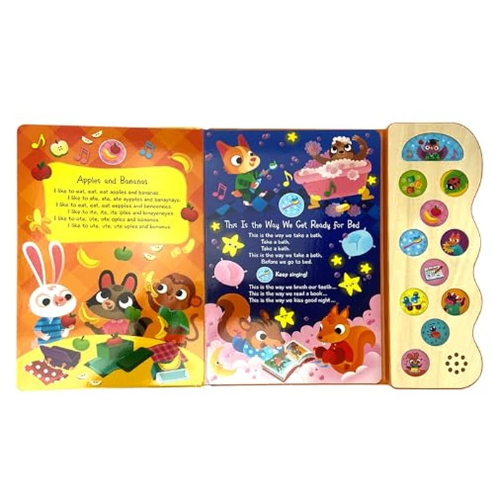 ABC & 123 Learning Songs: Interactive Children's Sound Book (11 Button Sound) by Cottage Door Press - Image 3