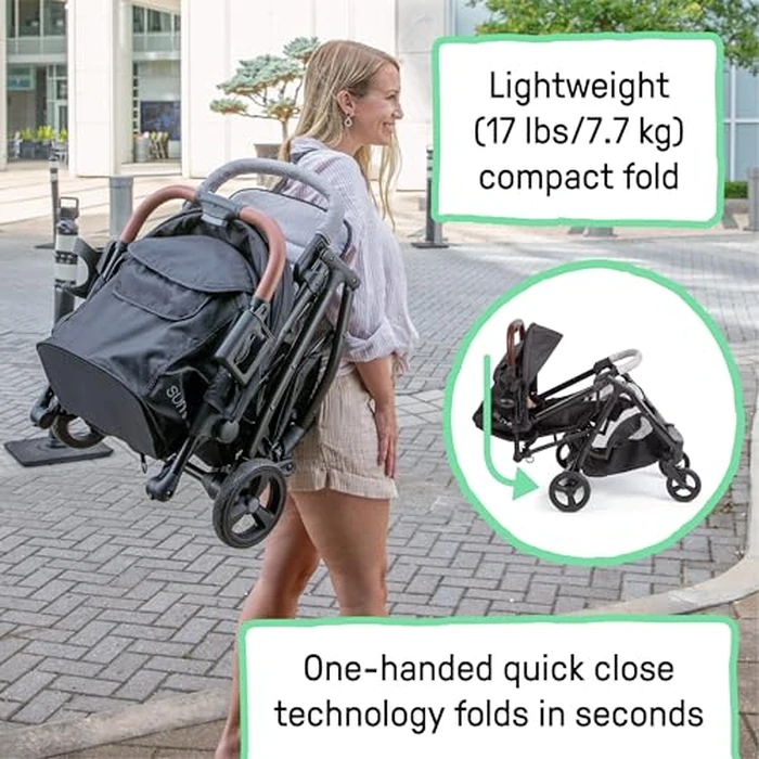 Ingenuity 3Dquickclose CS+ Compact Fold Stroller - Lightweight Stroller with Oversized Canopy, Extra-Large Storage and Compact Fold by Summer Infant - Image 3