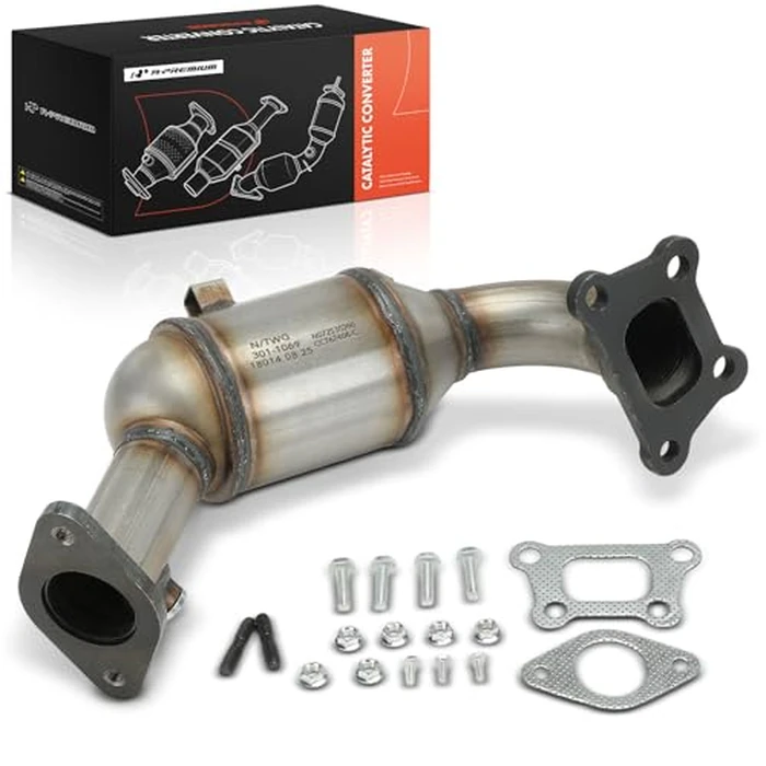 A-Premium Front Exhaust Manifold Catalytic Converter with Gasket Kit Direct-Fit Compatible with Chevrolet Traverse 2018-2023, Traverse Limited 2024 & Buick Enclave 2018-2024, 3.6L, E.P.A. Compliant by A-Premium - Image 1