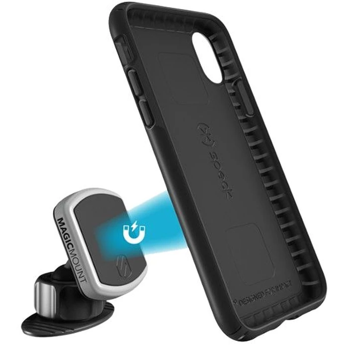 Speck Presidio Mount Phone Case + MagicMount Pro Dash for iPhone X - Black by Speck - Refurbished - Brand New condition