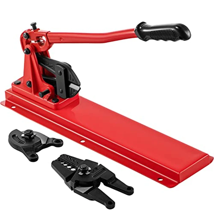 VEVOR Bench Swager Tool 24" Wire Rope Swaging Tool w/Crimper Cable Bolt Cutter Head Bench Crimper 1/16"-3/16" Aluminum/Copper Sleeves Bench Cable Alloy Steel Crimper Swager for1/2" Wire Rope Ferrules by VEVOR - Used - Very Good condition - CA$91.56