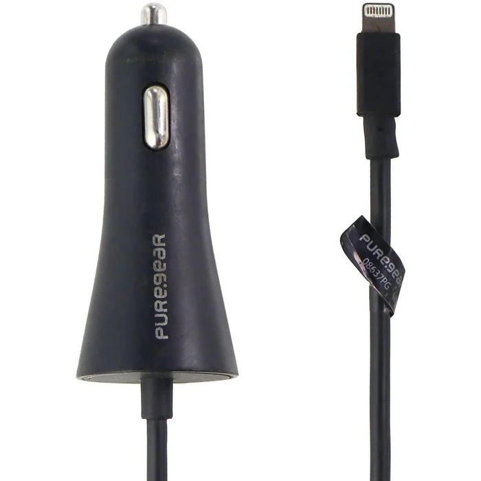 PureGear MFI Car Charger for Apple Device (62804PG) - Black by PureGear - Refurbished - Brand New condition