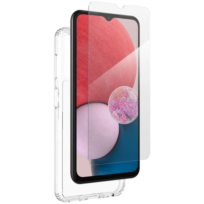 ZAGG Bundle Pack Glass Scren Protector & Protective Phone Case for Samsung Galaxy A13 - Clear by ZAGG - Refurbished - Brand New condition