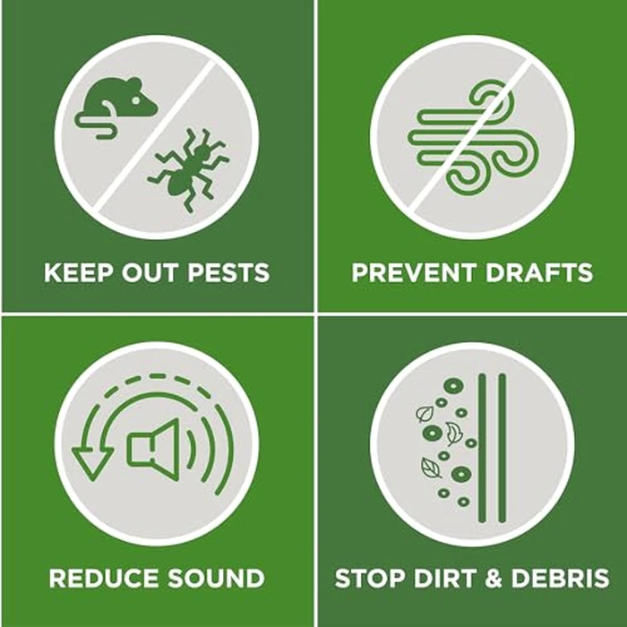 M-D Building Products 40718 Vinyl DENY(TM) Heavy-Duty U-Shape Slide-On Under Door Seal, Easy-to-Install, Weatherproof Seal for Doors, Bug Stopper, Effective Draft Blocker, Ideal for Home (36 Inch, Brown) by M-D Building Products - Image 4