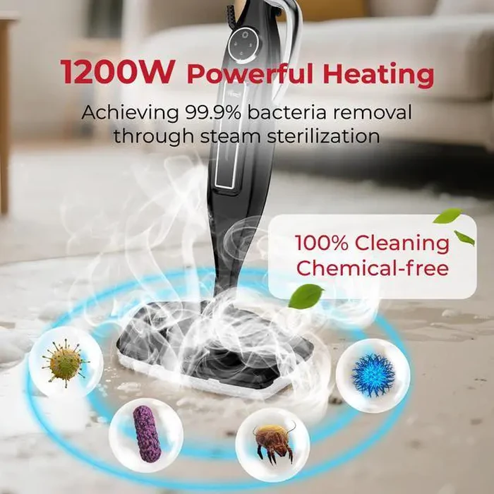 Rosewill 11-in-1 Steam Mop, 260 degreesF Handheld Steam Cleaner, 1200W Detachable Steam Mops for Floor Cleaning, Removable Tank, Multi-Purpose Steamer for by Rosewill - Image 5