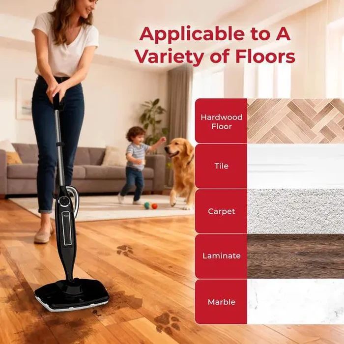 Rosewill 11-in-1 Steam Mop, 260 degreesF Handheld Steam Cleaner, 1200W Detachable Steam Mops for Floor Cleaning, Removable Tank, Multi-Purpose Steamer for by Rosewill - Image 4
