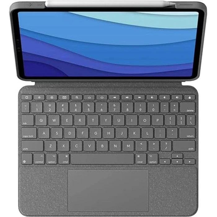 Logitech Combo iPad Pro 11" Keyboard Case - Oxford Grey by Logitech - Image 2