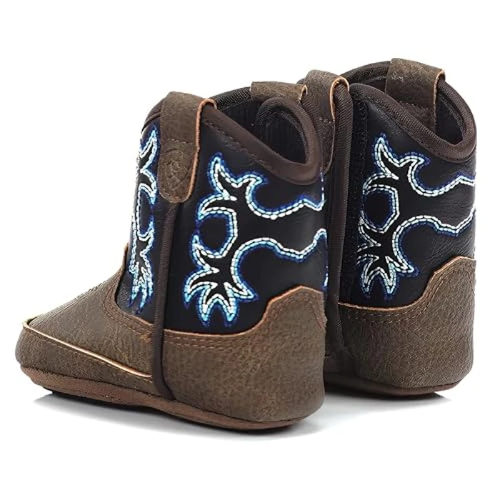 ARIAT Unisex Infant Lil Stompers Baby Boot, Navy/Medium Brown (Tombstone), 0 by ARIAT - Image 4