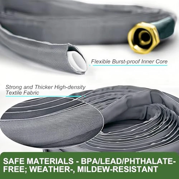 GUKOK Garden Hose 50 FT, Non-Expanding Water Hose, Ultra-Light & Flexible, Burst-Resistant, Kink-Free, High-Pressure Garden Hose All-Weather Use for Lawns, Gardens, and Outdoor Cleaning by GUKOK - Image 3